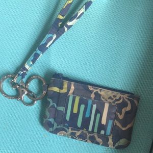 Vera Bradley Card Holder with Lanyard